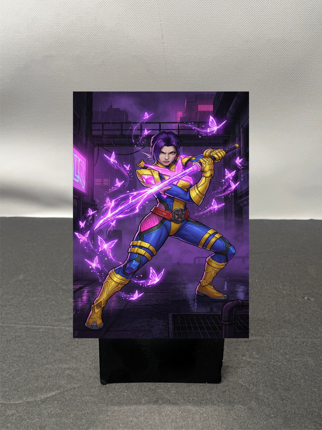 Psylocke Super Hero Custom Fan Art Trading Card c1105