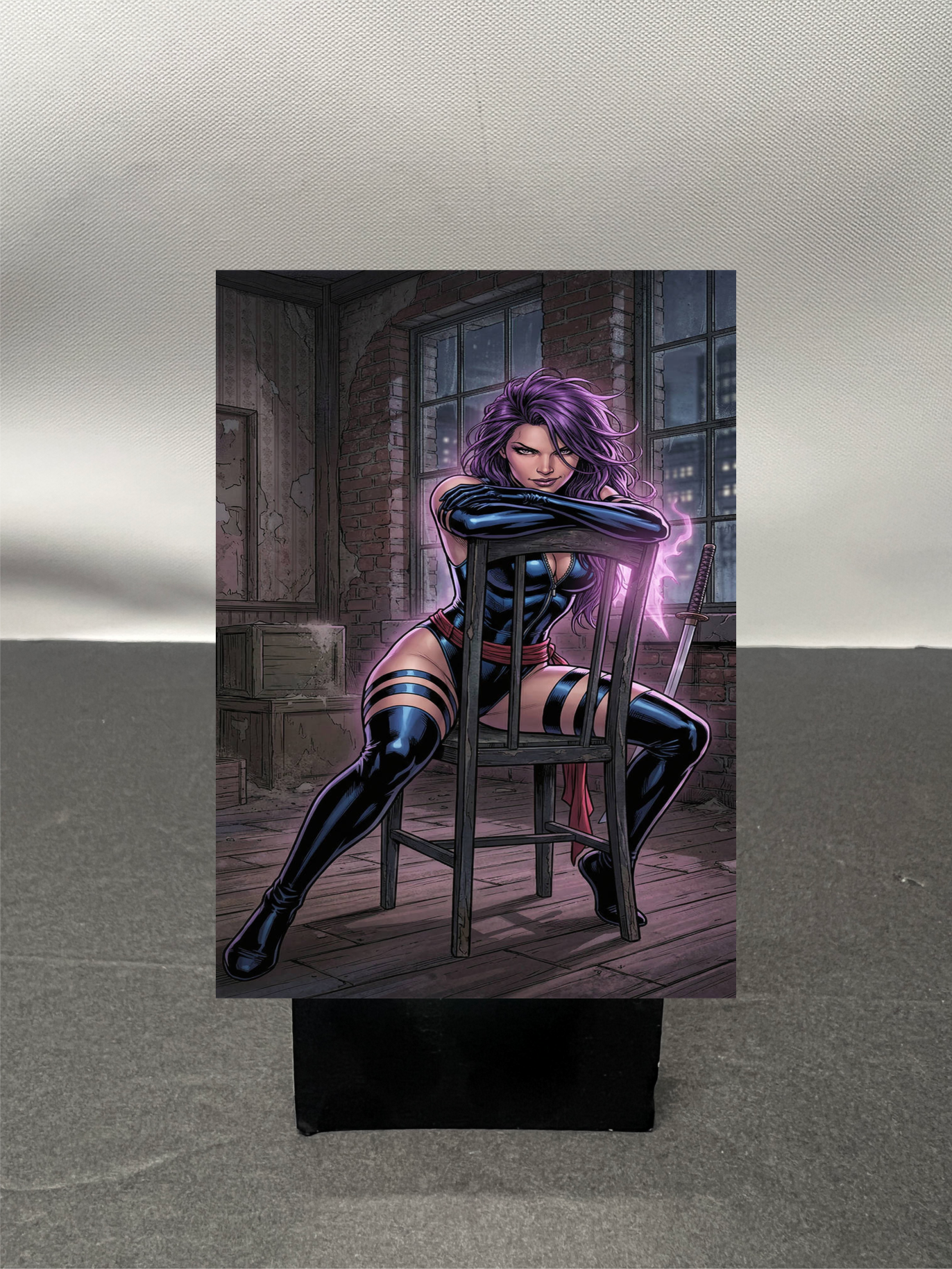 Psylocke Super Hero Custom Fan Art Trading Card c1106