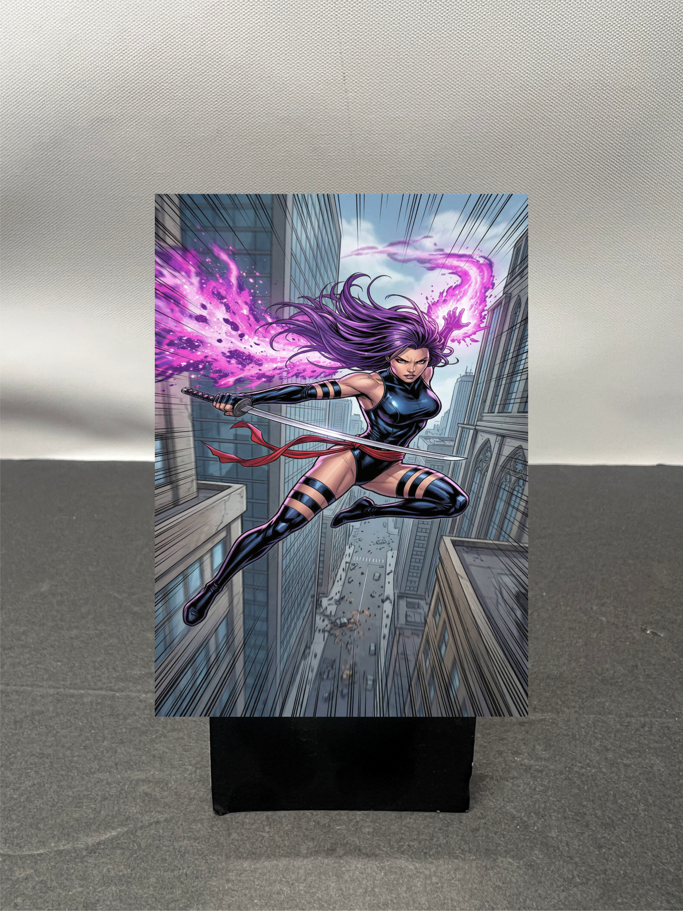 Psylocke Super Hero Custom Fan Art Trading Card c1107
