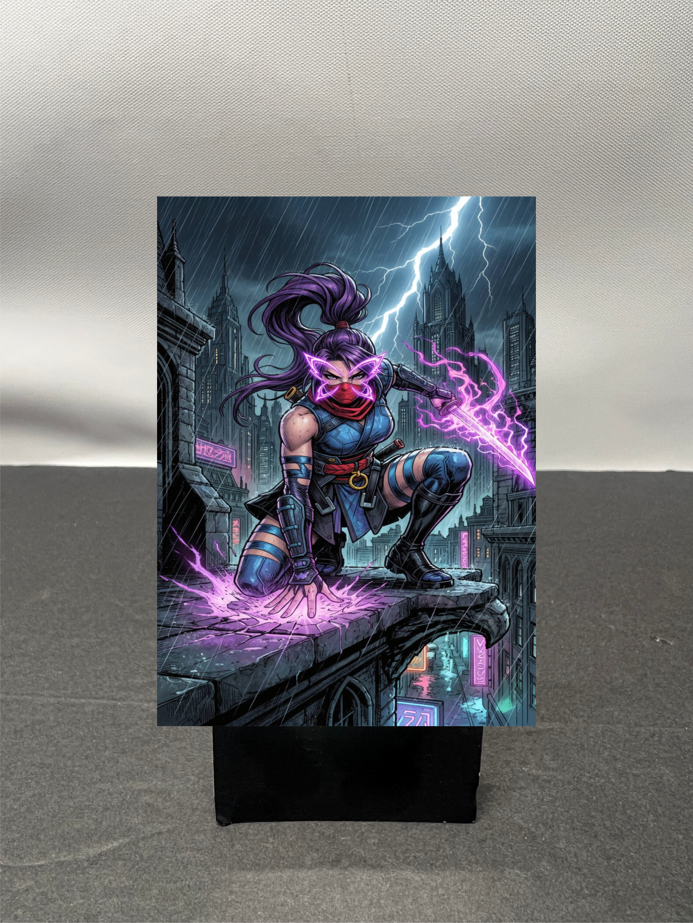 Psylocke Super Hero Custom Fan Art Trading Card c1108