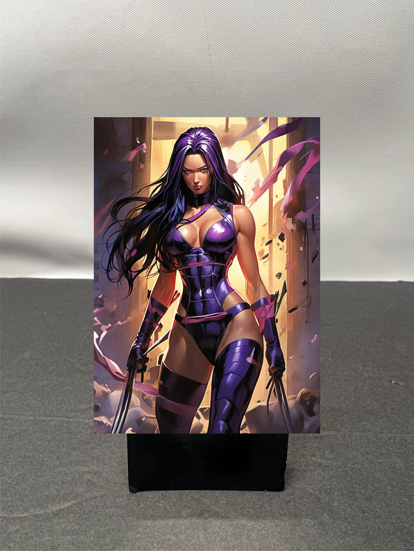 Psylocke Super Hero Custom Fan Art Trading Card c1117