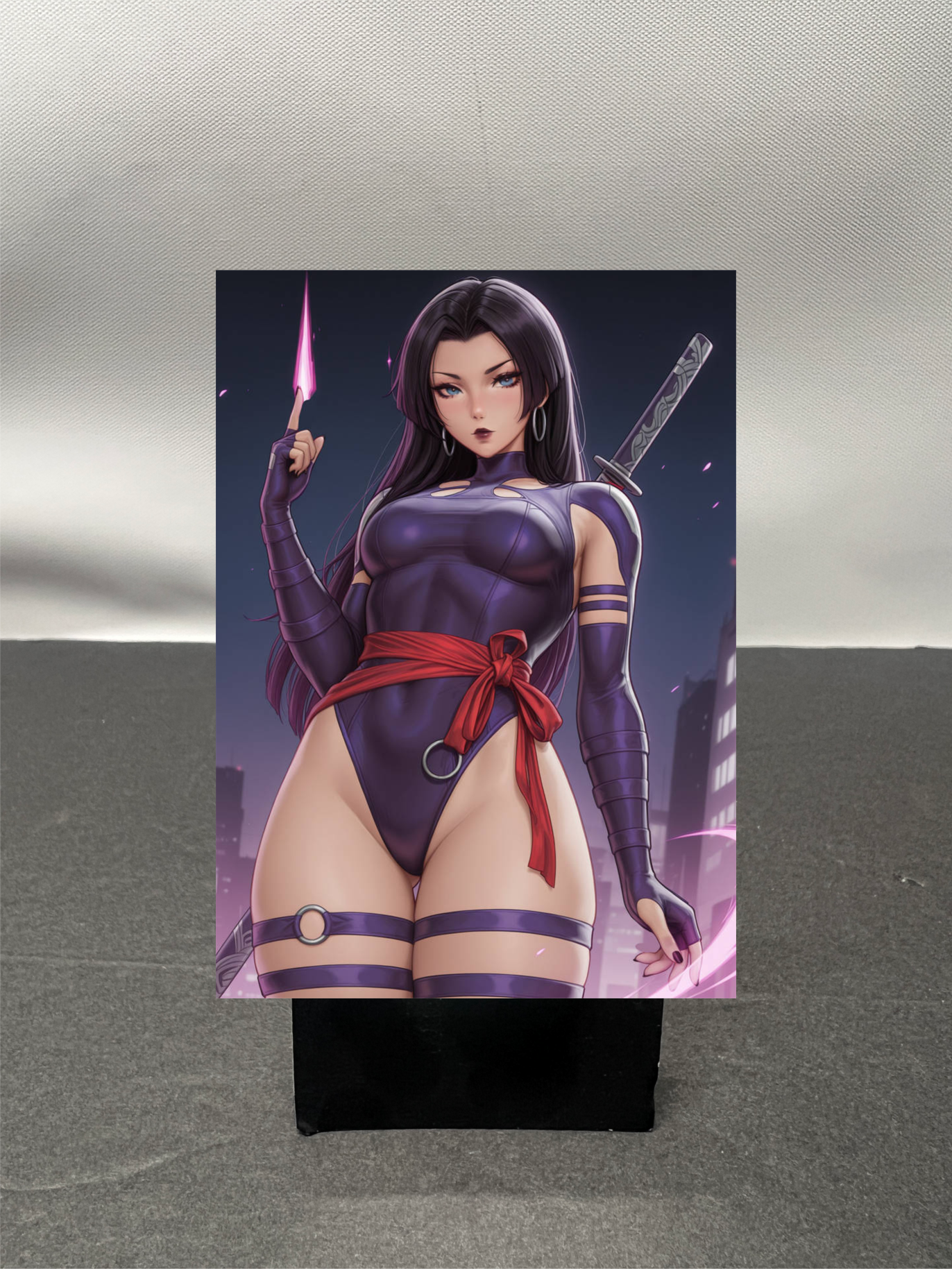 Psylocke Super Hero Custom Fan Art Trading Card c1129