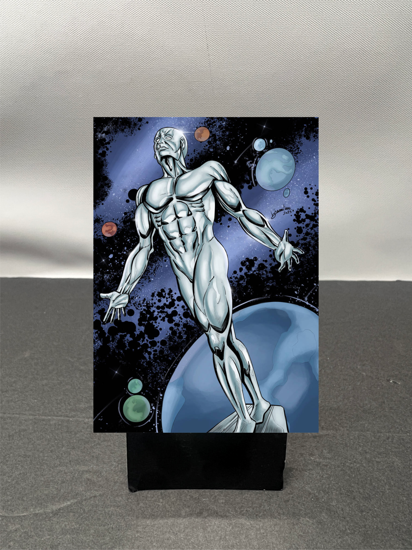 Silver Surfer Custom Fan Art Trading Card c1182