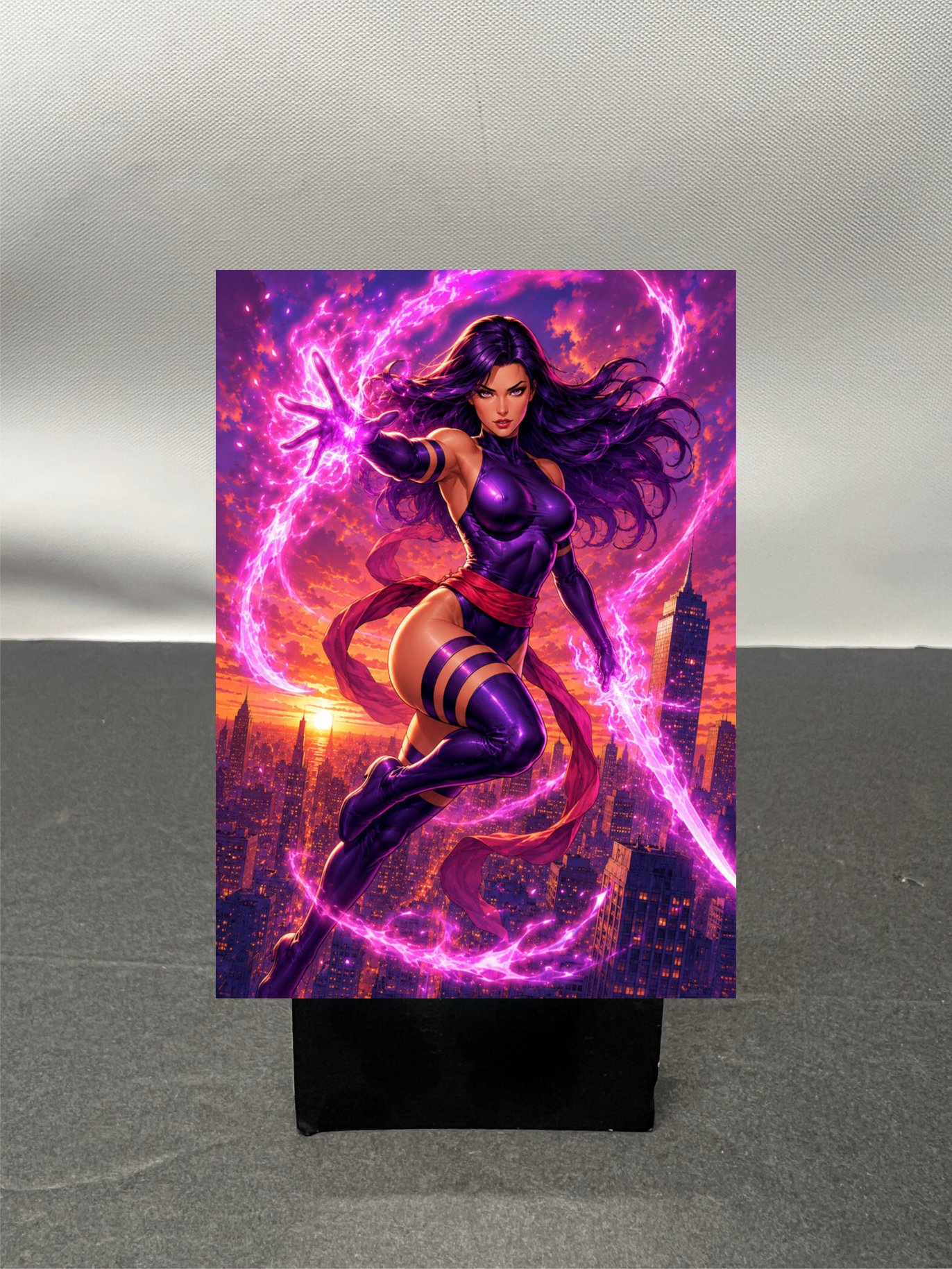 Psylocke Super Hero Custom Fan Art Trading Card c1219
