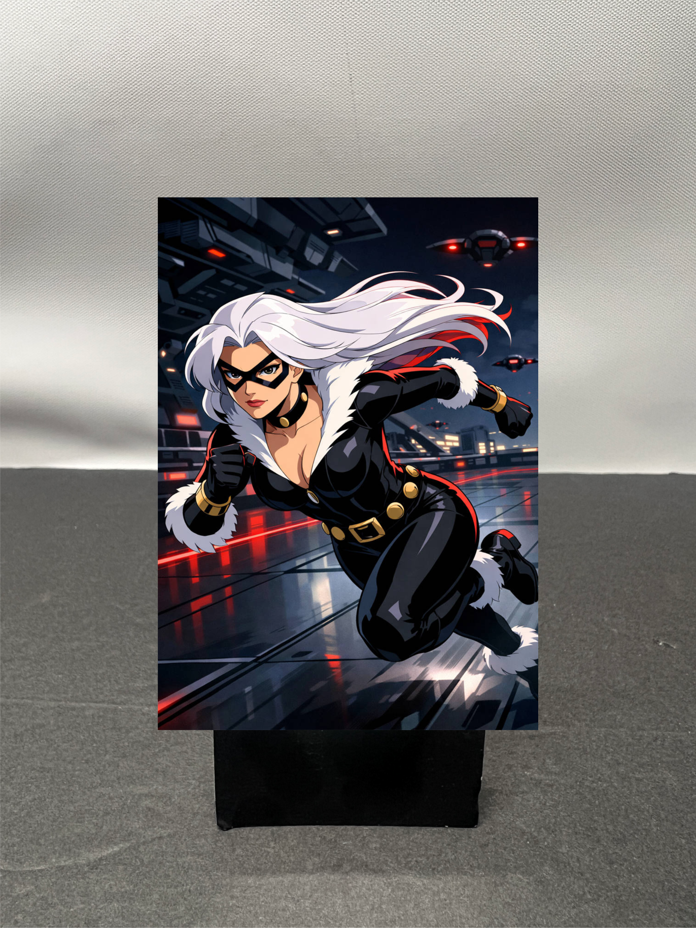 Black Cat Super Hero Custom Fan Art Trading Card c1237