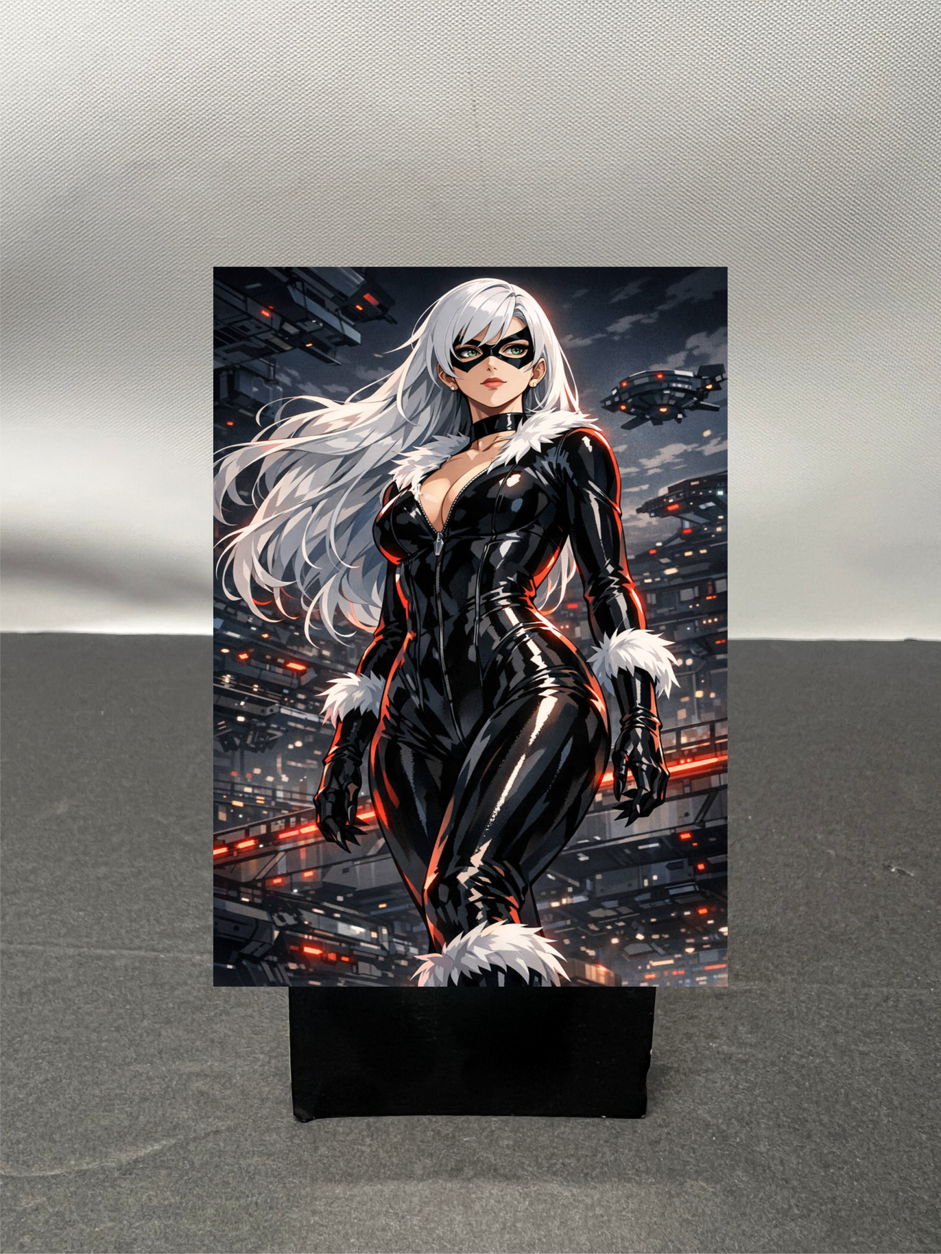 Black Cat Super Hero Custom Fan Art Trading Card c1240