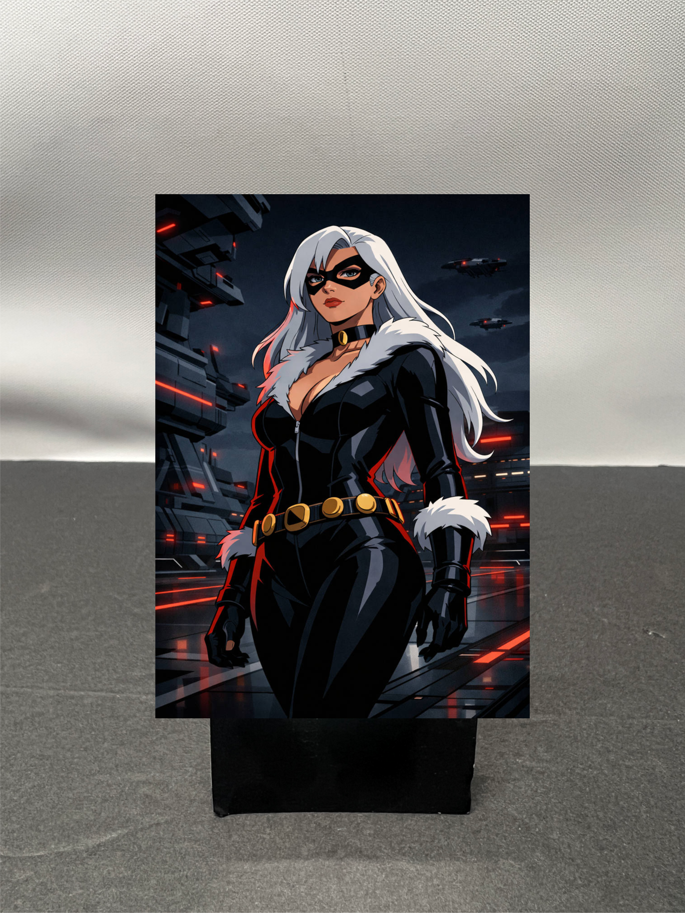 Black Cat Super Hero Custom Fan Art Trading Card c1241
