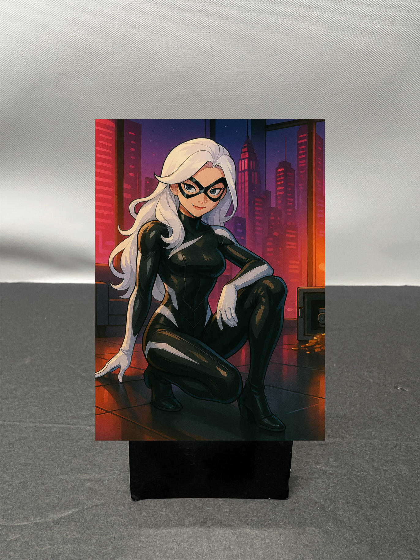 Black Cat Super Hero Custom Fan Art Trading Card c1242