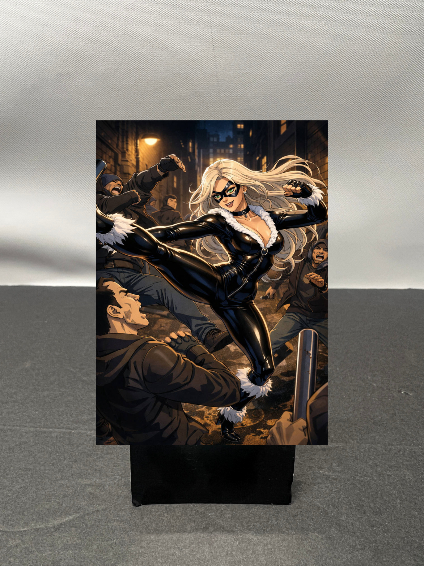 Black Cat Super Hero Custom Fan Art Trading Card c1244