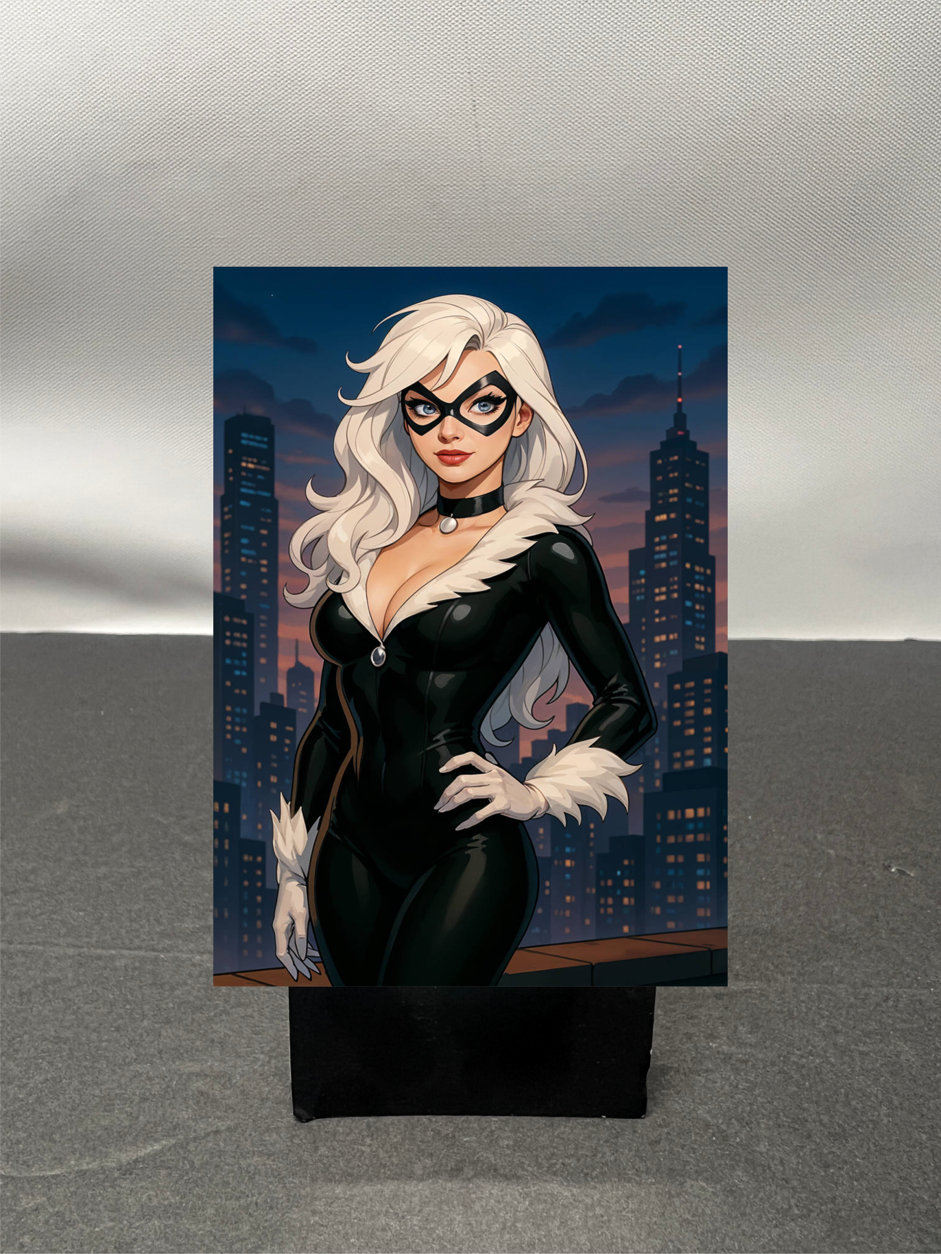 Black Cat Super Hero Custom Fan Art Trading Card c1246