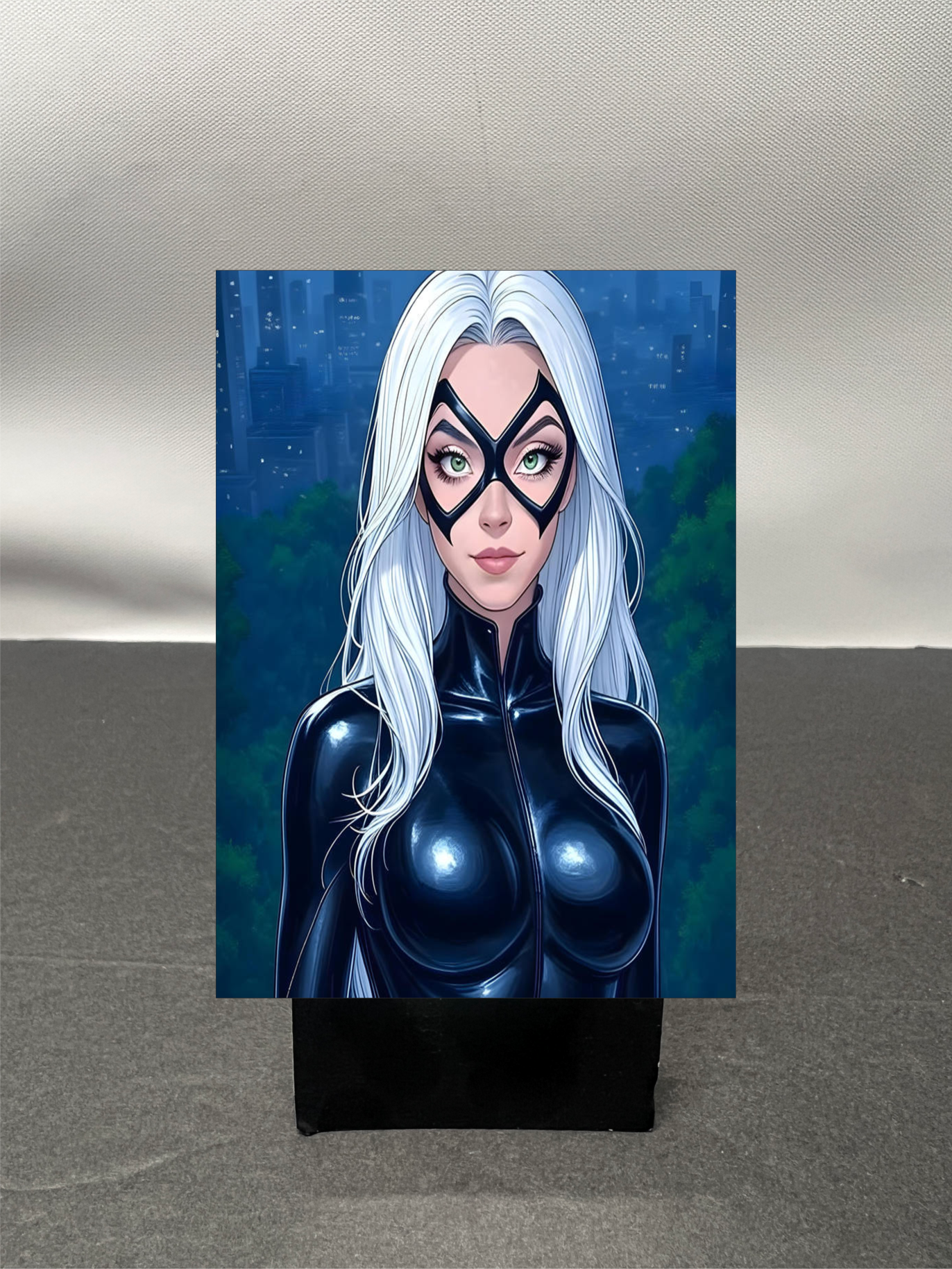 Black Cat Super Hero Custom Fan Art Trading Card c1249