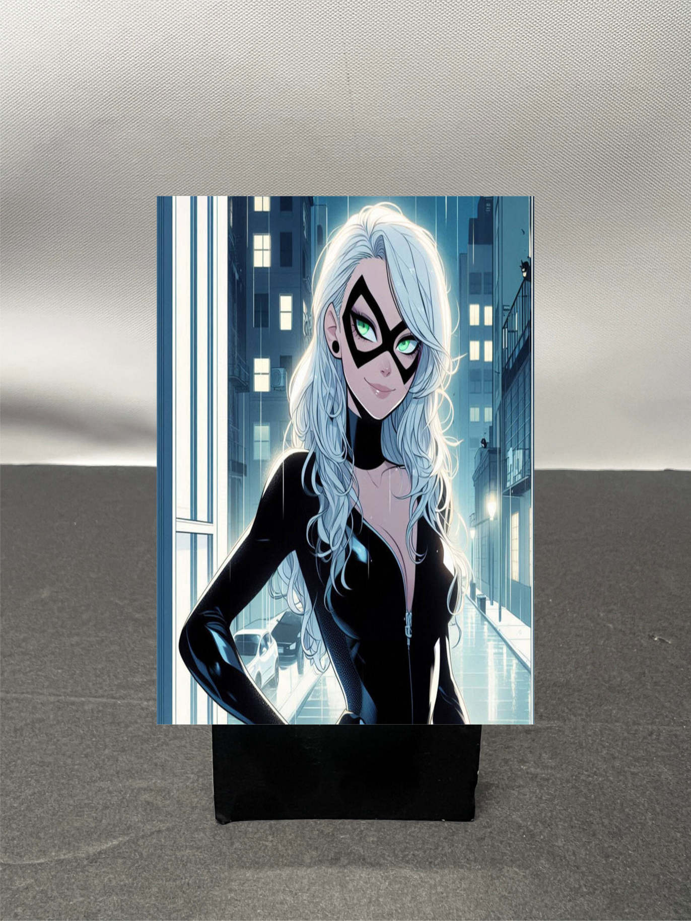 Black Cat Super Hero Custom Fan Art Trading Card c1250
