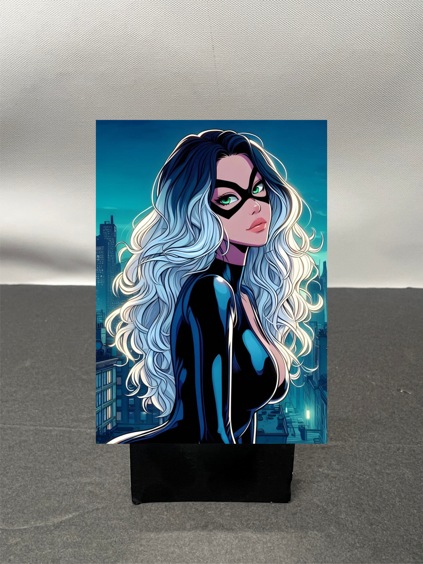 Black Cat Super Hero Custom Fan Art Trading Card c1253