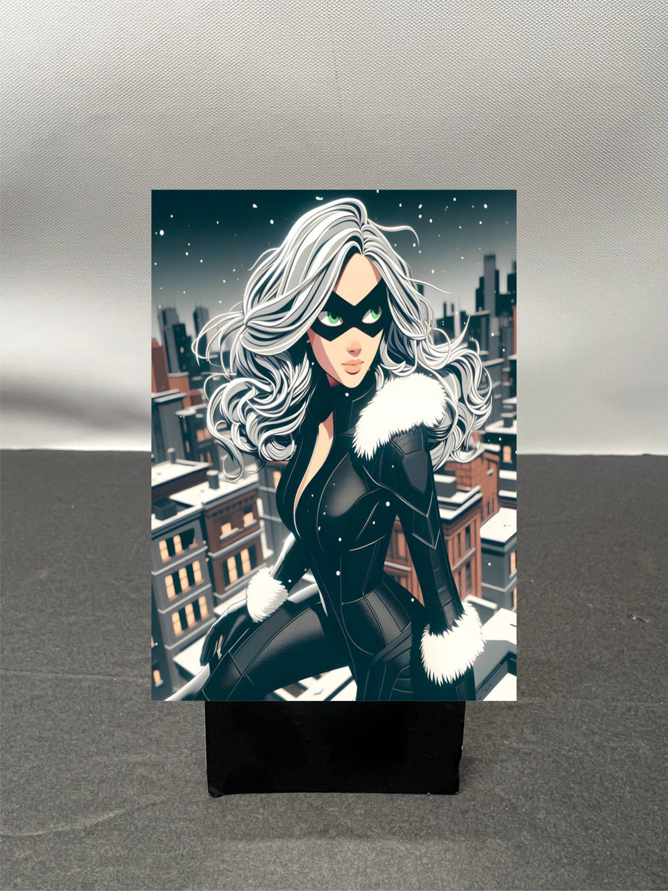 Black Cat Super Hero Custom Fan Art Trading Card c1255