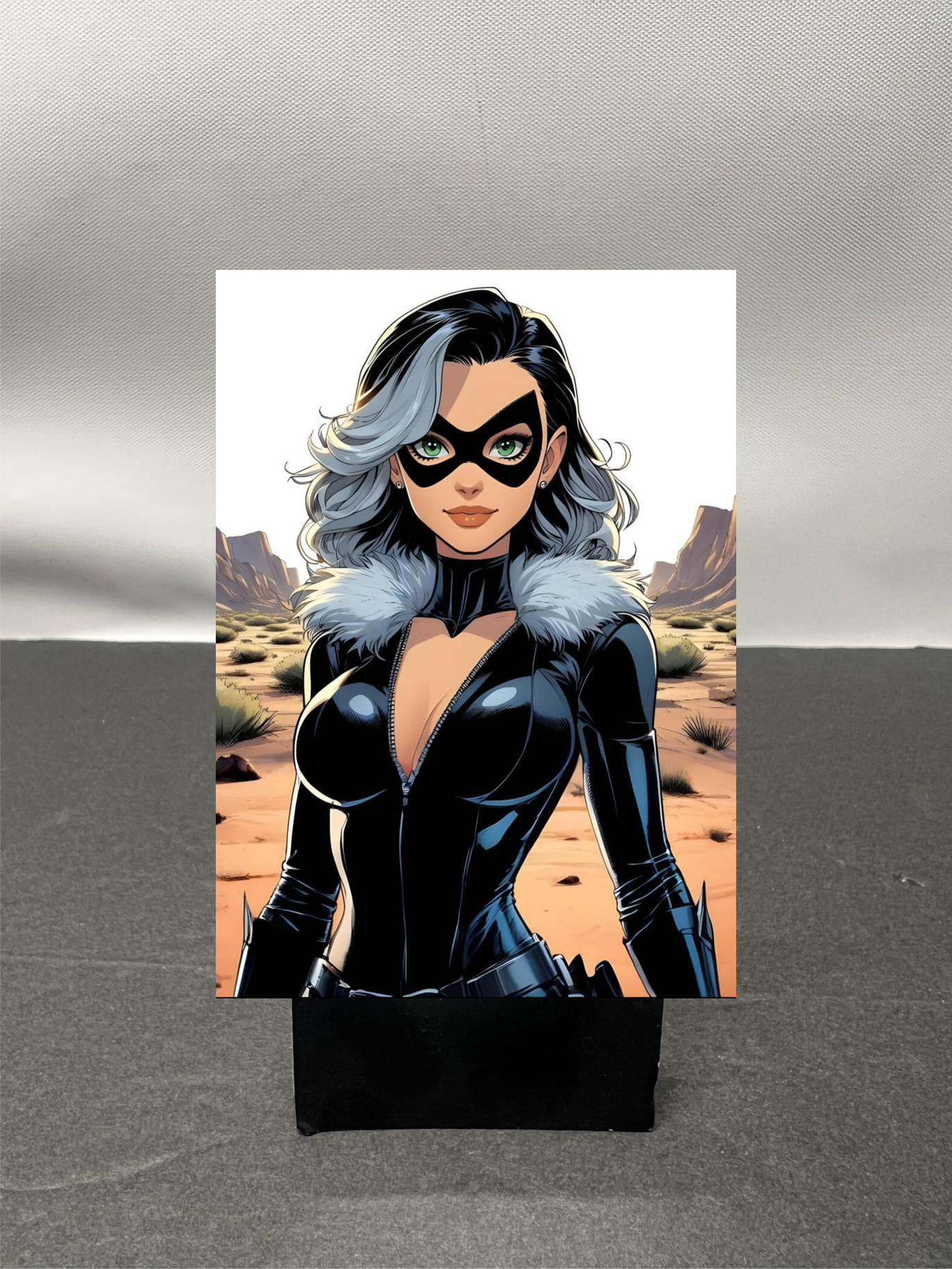 Black Cat Super Hero Custom Fan Art Trading Card c1256