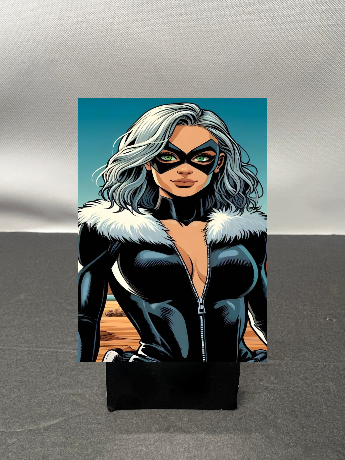 Black Cat Super Hero Custom Fan Art Trading Card c1258