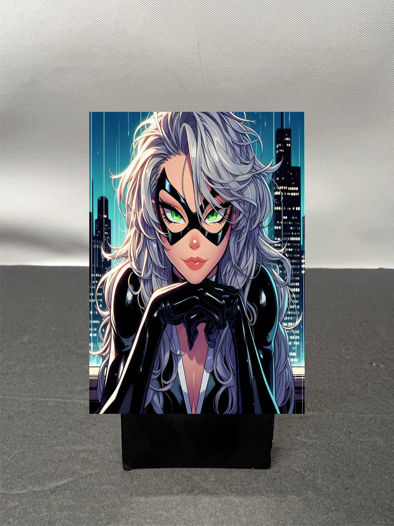Black Cat Super Hero Custom Fan Art Trading Card c1259