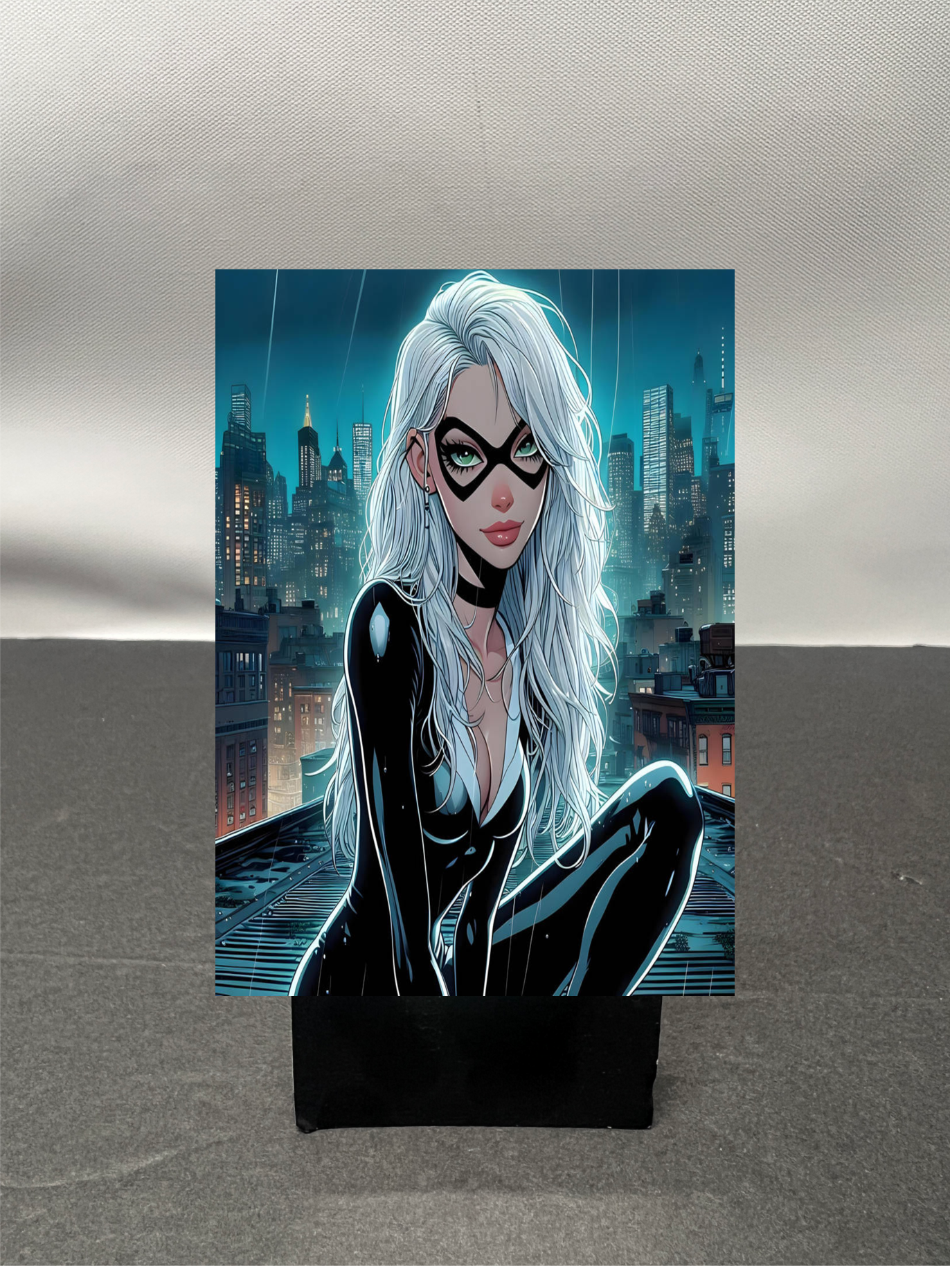 Black Cat Super Hero Custom Fan Art Trading Card c1260