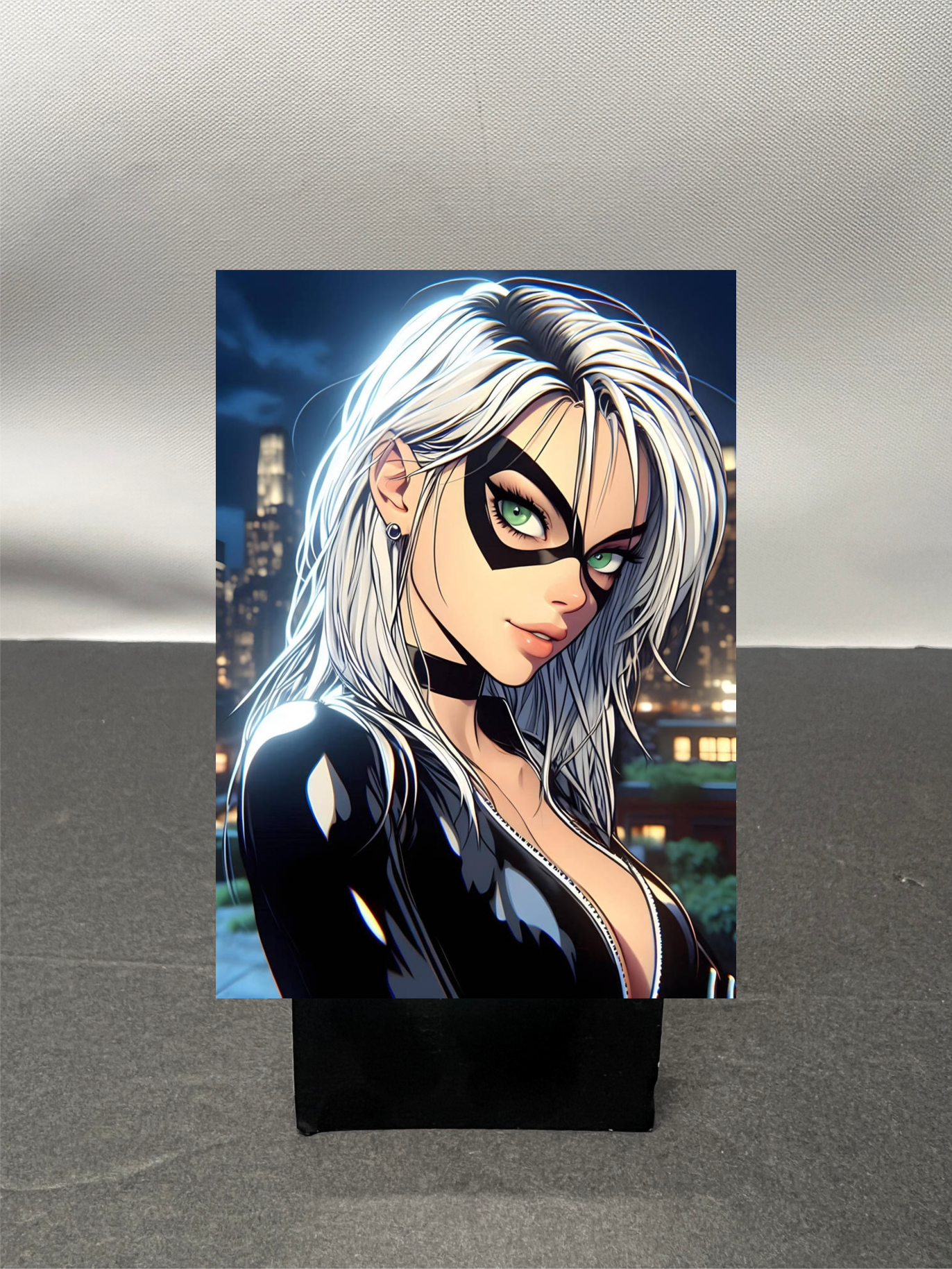 Black Cat Super Hero Custom Fan Art Trading Card c1261