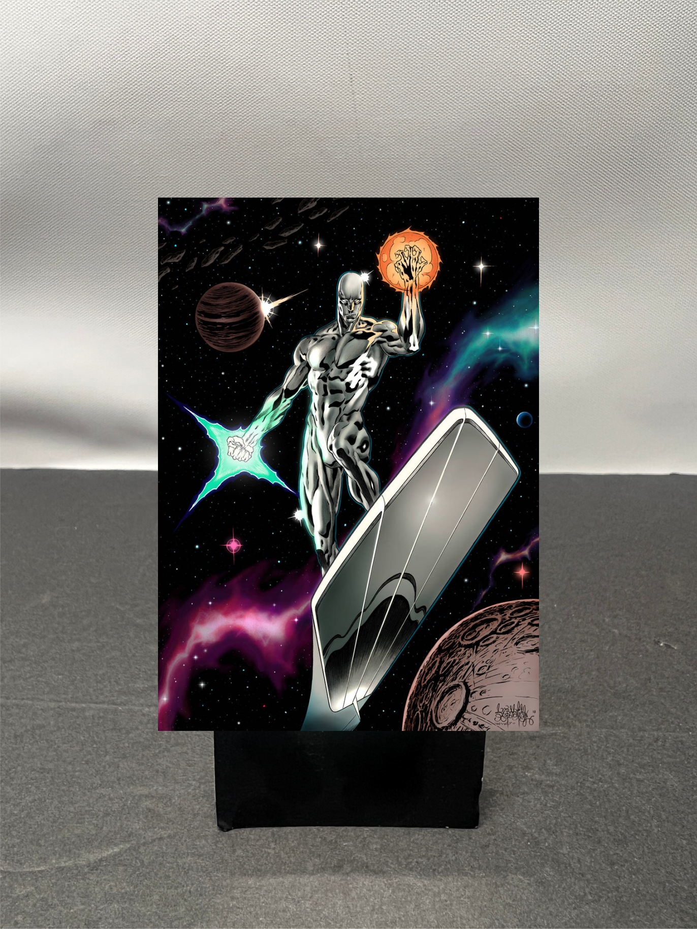 Silver Surfer Custom Fan Art Trading Card c996